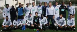  ??  ?? L’équipe avant un match face à Géménos (N) en Coupe de France, où elle a réalisé un beau parcours en atteignant le e tour. (Photo Frédéric Wrobel)