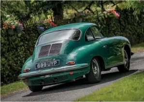  ??  ?? Below left: The Carrera appeared on the 43rd 356 Internatio­nal meeting held in the UK in 2018, driven by Le Mans legend Jacky Ickx