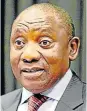  ??  ?? CYRIL RAMAPHOSA