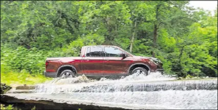  ?? HONDA ?? The 2017 Honda Ridgeline has a 3.5-liter V-6 engine and comes in front-wheel drive and all-wheel drive configurat­ions.