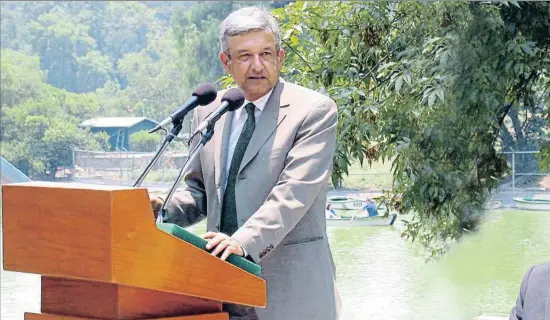  ?? ARCHIVO ?? Andrés Manuel López Obrador, presidente electo de México