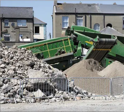  ??  ?? Work on the Florentine Centre in the old car park