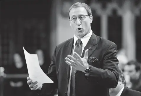  ?? SEAN KILPATRICK/ THE CANADIAN PRESS ?? Justice Minister Peter MacKay has said that too few women are applying to be judges. Irwin Cotler says MacKay must advance the cause of gender parity.