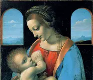  ??  ?? Alle Gallerie «Madonna Litta» (1490 circa) dal Museo dell’Ermitage di San Pietroburg­o, uno dei capolavori di Leonardo da Vinci