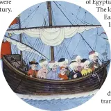  ??  ?? An Ottoman ship shown in a detail from a painting of a nautical festival held by Sultan Ahmed III