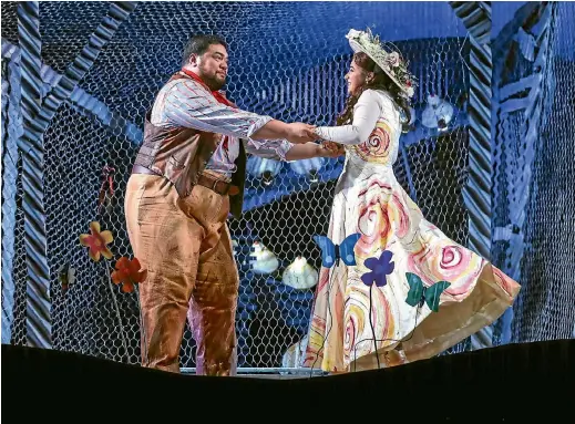  ??  ?? This weekend sees a lot of first for singer Pene Pati – his first opera performanc­e in the capital, his first time playing in the Opera House and the first time he’s playing opposite his wife, Amine Edris in a romantic role.