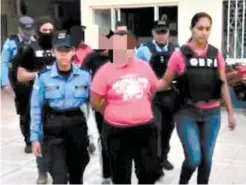  ?? FOTO: EL HERALDO ?? Los tres detenidos fueron enviados ayer a prisión en la ciudad de Danlí, a la espera de la realizació­n de la audiencia inicial.