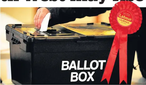  ??  ?? ●●A nationwide survey has suggested that Labour may increase its north west vote in June’s general election