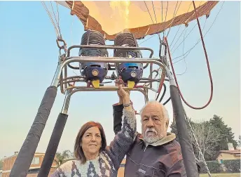  ?? ?? 3 | Leticia Marqués y Carlos Niebuhr recorrerán el país en globo