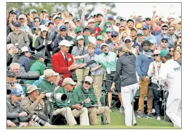  ?? Getty Images ?? FAN FAVE: Fans at Augusta National cheered Jordan Spieth’s finalround push, but the popular Texan fell short at the Masters.