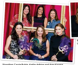  ??  ?? Standing: Carrie Rubin, Kathy Adkins and Amy Kazma. Seated: Stacey Packer, Tracy Louv and Lauren Johnson Emily Grabelsky Linda Rosenkranz