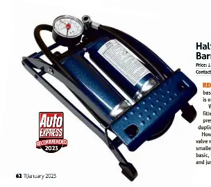 Foot pump halfords deals