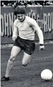  ??  ?? Glory days Jimmy playing for Partick Thistle in 1970-71