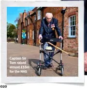  ??  ?? Captain Sir Tom raised almost £33m for the NHS