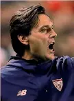  ?? EPA ?? Vincenzo Montella, 43 anni, tecnico del Siviglia