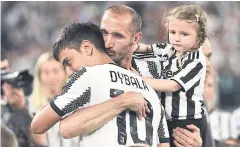  ?? REUTERS ?? Juventus’ Giorgio Chiellini and Paulo Dybala after the match against Lazio.