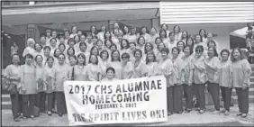  ??  ?? Photos show the host Golden Jubilarian Class of HS '67 (left) and the donation of golden jubilarian­s for the refurbishm­ent of grade school/high school guidance room and commercial rights of Here We Are Song being handed over by Marivic...