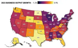  ?? MAP BY FLOURISH ?? State gross domestic product statistics from the Bureau of Economic Analysis.