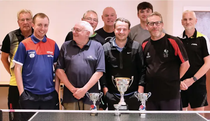  ??  ?? ● All the finalists from Princes St annual table tennis Competitio­n