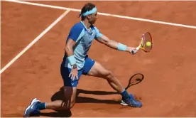  ?? Photograph: Giuseppe Maffia/NurPhoto/Shuttersto­ck ?? Rafael Nadal found some form to defeat John Isner in straight sets at the Italian Open, after his defeat by Carlos Alcaraz in Madrid.