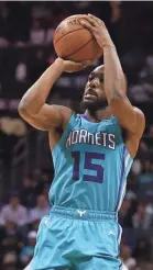  ?? JEREMY BREVARD/USA TODAY SPORTS ?? Guard Kemba Walker, averaging 28 points per game, is one reason the Hornets have the No. 2 offense in the NBA.