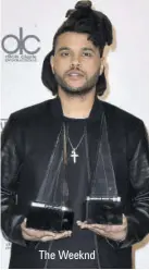  ??  ?? The Weeknd