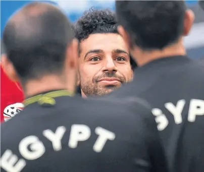  ?? C. sim / Afp ?? en la práctica de ayer, Salah se mostró bien; egipto tiene un partido decisivo ante rusia