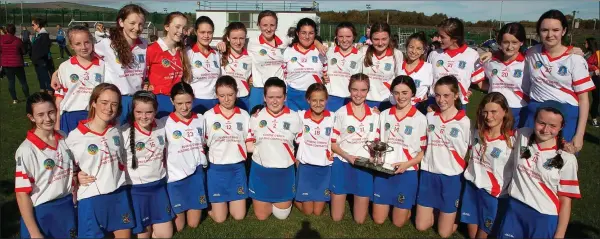  ??  ?? The Aughrim/Annacurra side who defeated Knockanann­a in the Under-14 ‘A’ final in Pearse’s Park on Saturday afternoon.