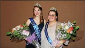  ?? SUBMITTED PHOTO ?? Kayla Fusselman, 23, of Kempton, Berks County, on right, was crowned as the 2018 American Honey Queen on Jan. 13. She is pictured with the 2018 American Honey Princess Jenny Gross of Wisconsin, on left.