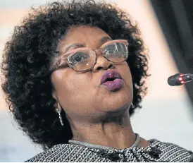  ?? /AFP ?? Keep it mum: Speaker Baleka Mbete announces that Tuesday’s vote on the motion of no confidence in President Jacob Zuma will be held by secret ballot.