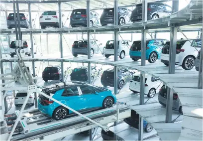  ?? Picture: Bloomberg ?? RIVALRY. VWSA says its biggest competitor­s were not other carmakers but ‘117 other Volkswagen plants globally’, such as this production facility in Germany – which is not hobbled by load shedding.