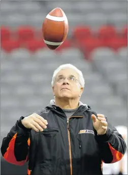  ?? LES BAZSO/ POSTMEDIA NEWS ?? B. C. Lions general manager Wally Buono says he’s done making off- season acquisitio­ns. ‘ There’s nobody out there right now who jumps out at you.’