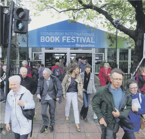  ??  ?? Nick Barley, below, said the Book Festival will look at ways of minimising its impact on Charlotte Square Gardens, above and below