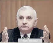  ?? ANNA MONEYMAKER/ GETTY ?? “( The bill) addresses a broad range of pressing issues ...,” Sen. Jack Reed, D- R. I., chairman of the Armed Services Committee, said in a statement.