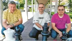  ?? Foto: SK Neuburg ?? Ragten bei der Vereinsmei­sterschaft heraus: Christian Liesecke (von links), Wolfgang Sailer und Ralf Seitner.
