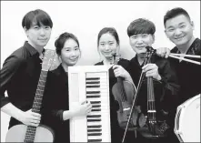  ?? PROVIDED TO CHINA DAILY ?? Han Jong-su (second from right) and his band members.