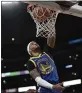  ?? KEVORK DJANSEZIAN — GETTY ?? The Warriors’ Gary Payton II dunks the ball during a preseason game on Oct. 12.