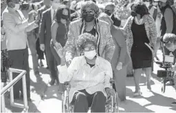  ?? VASHA HUNT/AP ?? Claudette Colvin, 82, arrives at court to have her juvenile record expunged.