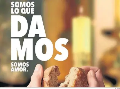  ?? EL DÍA ?? Imagen de la campaña del Corpus de Cáritas Diocesana este 2022.