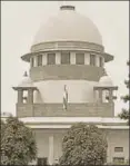  ?? SONU MEHTA/HT PHOTO ?? The Supreme Court of India, New Delhi