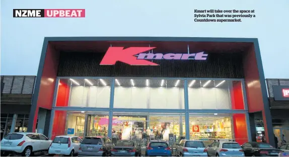  ??  ?? Kmart will take over the space at Sylvia Park that was previously a Countdown supermarke­t.