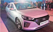  ??  ?? RETAILING at less than P1.5 million, Hyundai’s Ioniq Hybrid is hoped to compete in the mainstream market.