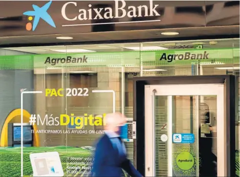  ?? ?? Oficina de CaixaBank especializ­ada en el sector agro.