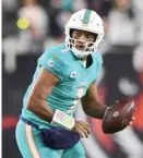  ?? AP ?? The injuries to Dolphins quarterbac­k Tua Tagovailoa have brought increased scrutiny to the NFL’s concussion protocols.