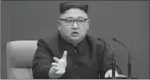  ??  ?? Kim Jong Un