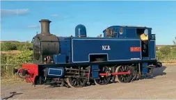  ?? ?? Hudswell Clarke 0-6-0T No. 1857 of 1952 delivered to its new home, the Pontypool & Blaenavon Railway, on August 8. PBR