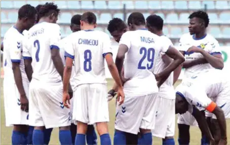  ??  ?? El-kanemi Warriors plotting how to cage Lobi in Maiduguri this weekend