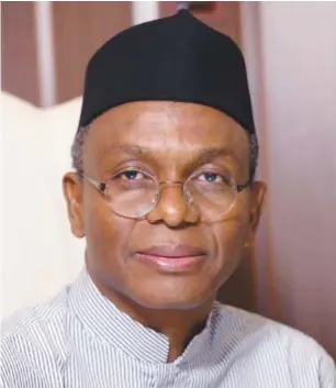  ??  ?? Governor Nasir El-Rufai