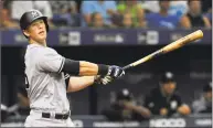  ?? Steve Nesius / Associated Press ?? DJ LeMahieu went into the weekend leading the Yankees in hits (42) and doubles (10).