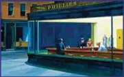  ??  ?? “Nighthawks” (1942), quadro di Edward Hopper che ha ispirato Michael Connelly nel suo racconto dell’antologia Ombre